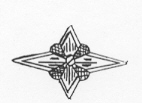 24960 - Brass four pointed star inlay - Inlays