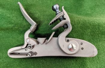 25090 - L&R *left hand* Late English Flintlock With Gooseneck Hammer - Locks