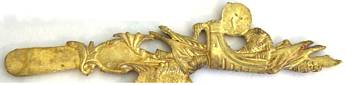 34575-English Georgian brass sideplate - 