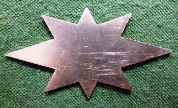 IN-HS4-GS - Large German silver star can be fit inside of oval ring  - Inlays