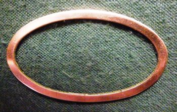 IN-RO-B Large brass oval that can surround star - Inlays