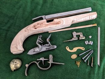 KET-KIT-4B - Ketland Pistol Kit CM4 Maple/Brass - EuropeanPistolKits