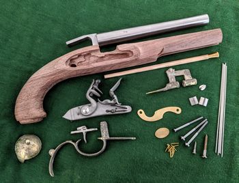 KET-KIT-WB - Ketland Pistol Kit walnut/Brass - EuropeanPistolKits