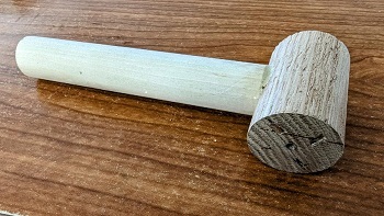 TOOL-HA1 - Wooden Mallet 1 1/4 diameter head - ENGRAVING