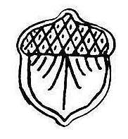 11970 - Brass acorn inlay - Inlays