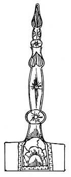 12580 German Silver combplate - Inlays