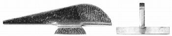 16510 - Medium Height Silver Blade Hawken style - Sights