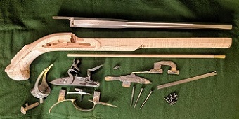 1731-KITMB - 15 French - Maple-Brass - EuropeanPistolKits