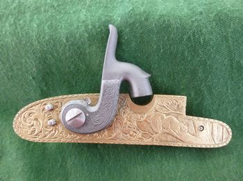 20051 - Squirrel Percussion lock with brass plate *** OUT OF STOCK *** - Locks