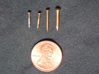 25455 - 1/16” dia x 1/2 brass nails - Screws-Bolts&Swivels
