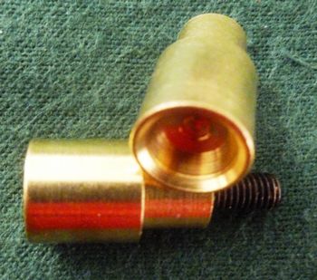 32056 - .50 Cal brass bullet starter tip 10-32 threads  - Rods-Tips-Jags&Starters