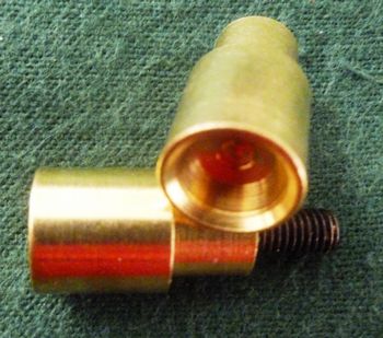 32056 - .50 Cal brass bullet starter tip 10-32 threads - Rods-Tips-Jags&Starters