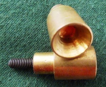 32076 - .58 Cal brass bullet starter tip 10-32 threads  - Rods-Tips-Jags&Starters