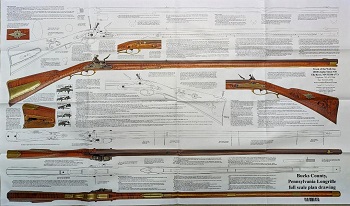DG4-BUCK - Bucks County longrifle drawing *** OUT OF STOCK *** - Books-Videos-Drawings