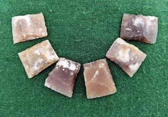 FLINT4FR - 1/2” French amber flint *** OUT OF STOCK *** - Flints&Ignition