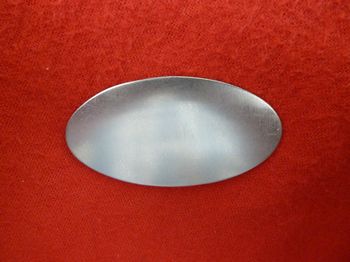 IN-OCP-GS oval inlay in German silver - Inlays