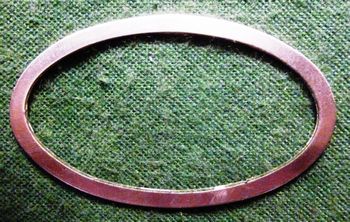 IN-RO-GS Large German silver oval that can surround star - Inlays