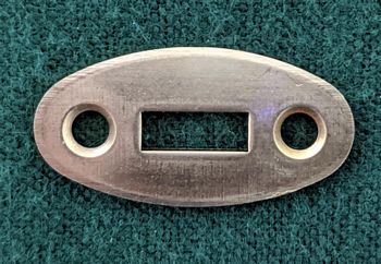 IN-WPF-B - Brass Hawken style oval forearm wedge plate inlay - Inlays