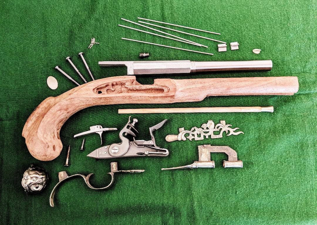 SPA-KIT-MB Sparrow kit Maple/Brass - EuropeanPistolKits