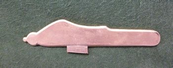 SPL1733-B * LEFT HANDED * Pistol sideplate in brass - Sideplates