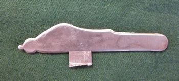 SPL1733-GS * LEFT HAND * Pistol sideplate in German silver - Sideplates