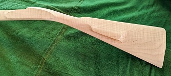 STLL414 - CM 4 Curly Maple Late Lancaster Fullstock - Riflestocks