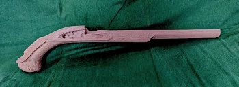 STP31462F - .62 cal CM4 Maple 1731 French Dragoon Pistol Stock - Pistols