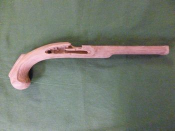 STPEP2ORLS - Maple CM2 pistol stock inlet for small Siler lock *** OUT - Pistols