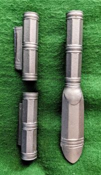 Hatfield Rifle Works Style GERMAN SILVER Thimbles set of 2 